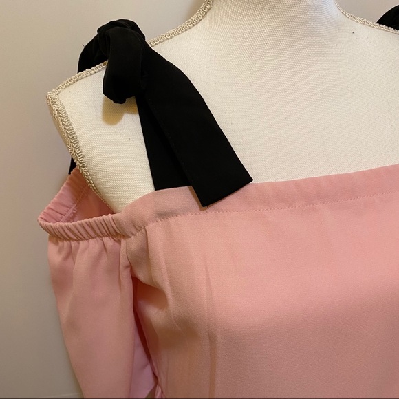 MANGO Cold Shoulder Tie Top - Picture 4 of 5